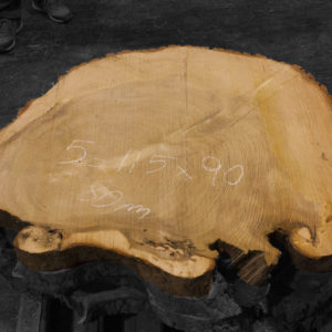 Rodaja de madera maciza de Cedro del Líbano nº 5 para mesa rústica