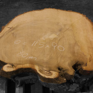 Rodaja de madera maciza de Cedro del Líbano nº 6 para mesa rústica